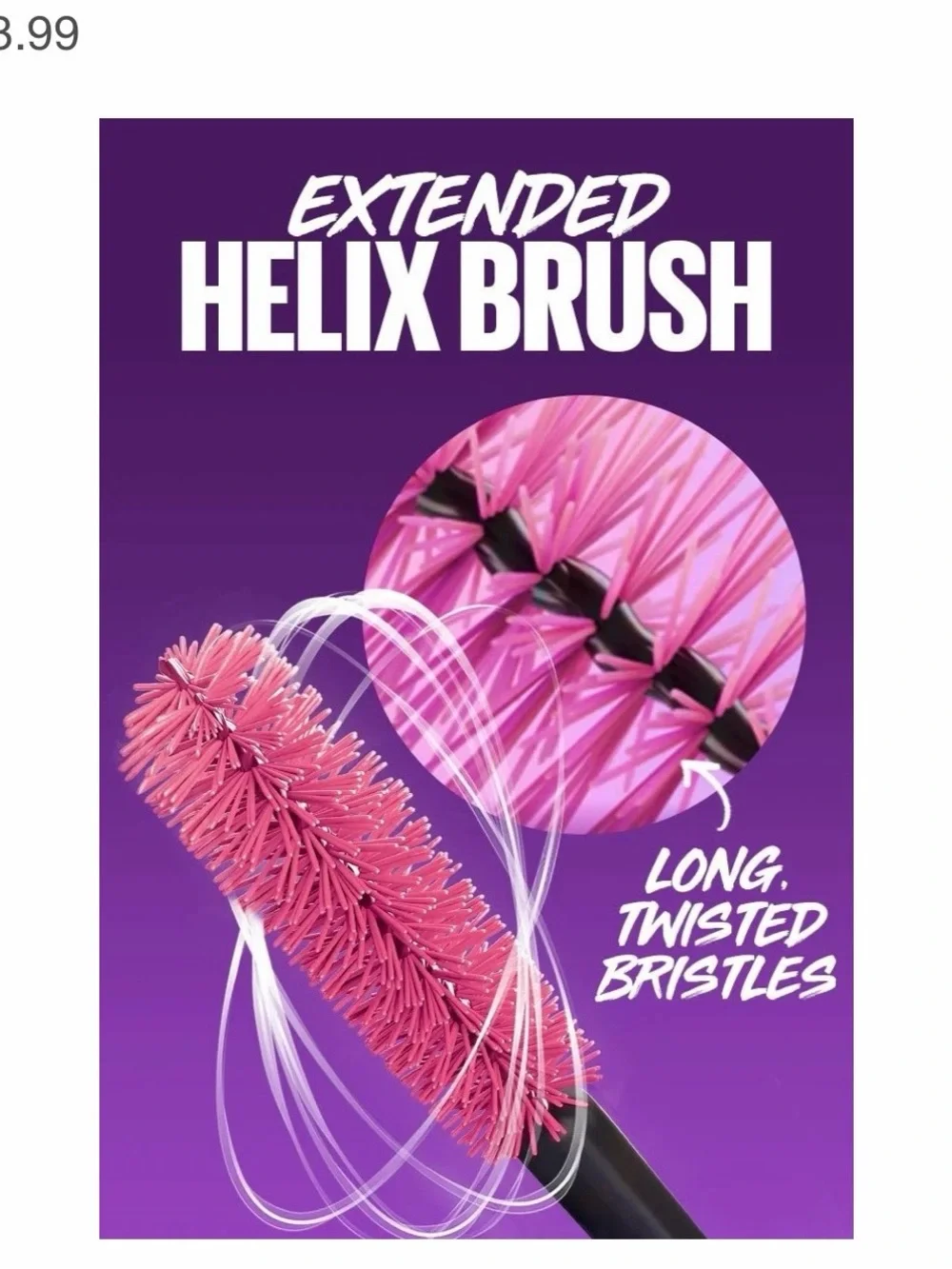 Lot of 3 - Maybelline Falsies SURREAL Extension Washable Mascara-Meta Black #165